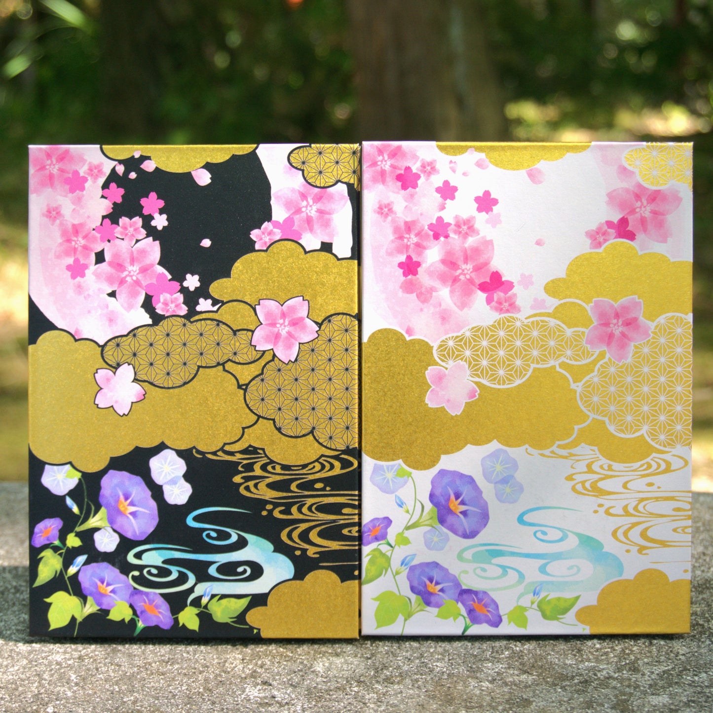 御朱印帳　花手水
