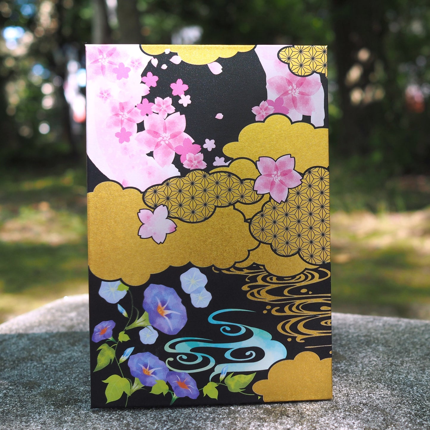 御朱印帳　花手水