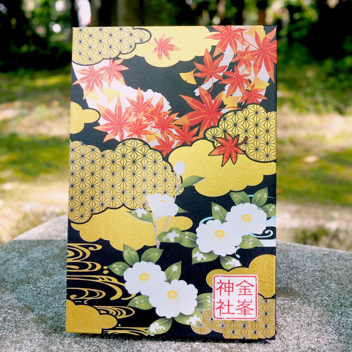 御朱印帳　花手水