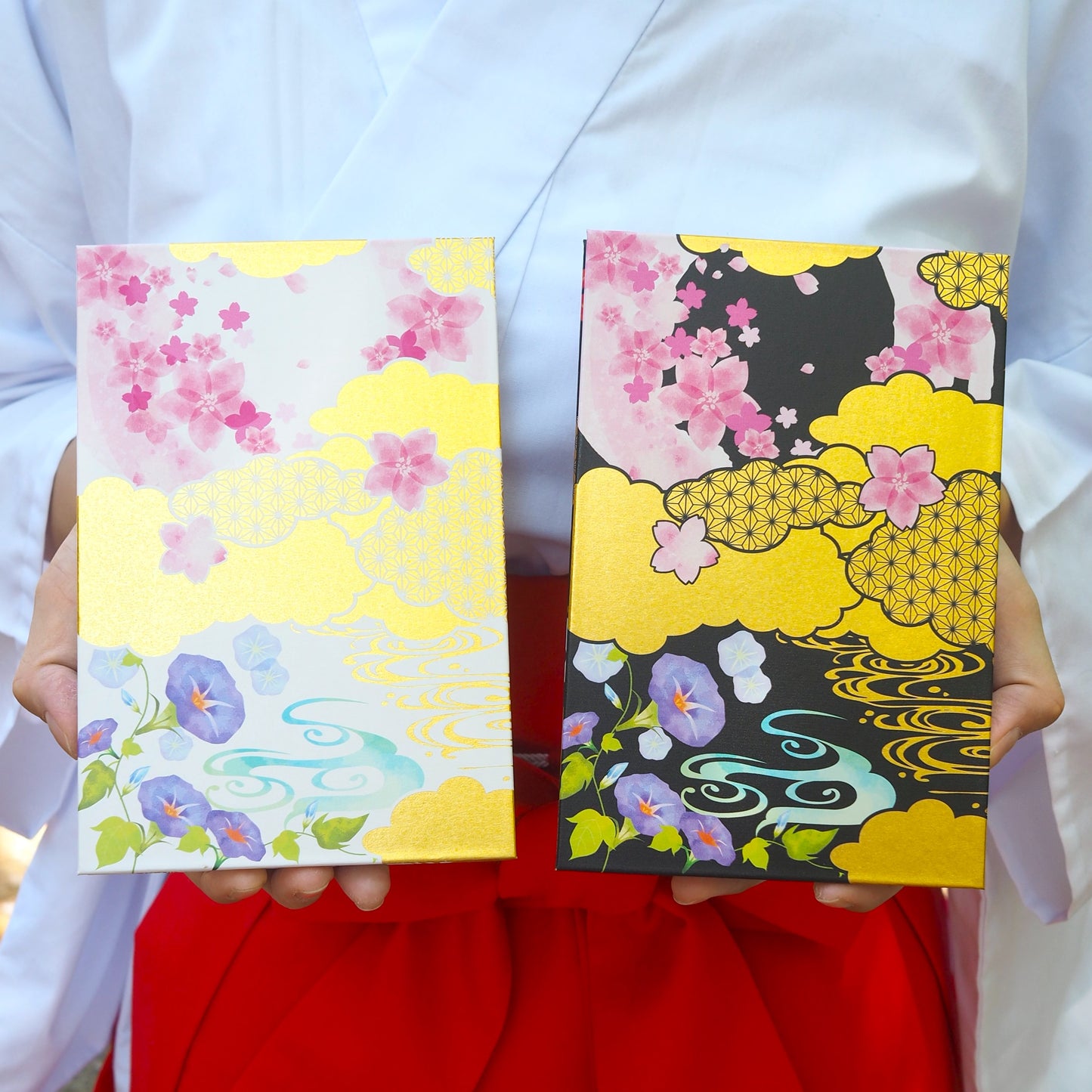 御朱印帳　花手水